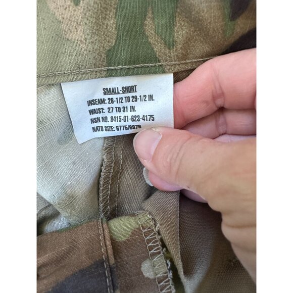 Army Combat Uniform Multicam Military Pants Small-Short Cotton Nylon Ripstop - Picture 5 of 7